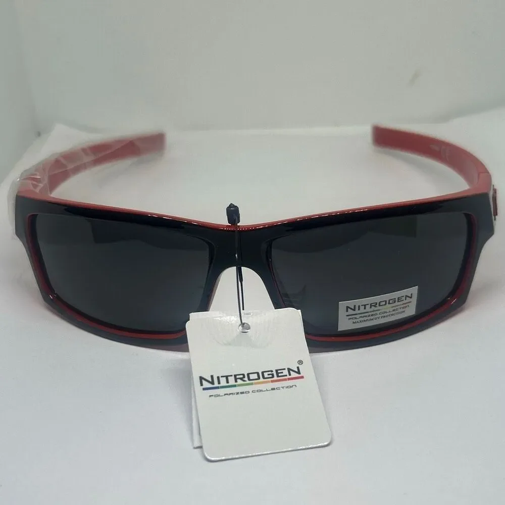 Nitrogen Red Polarized Sport Sunglasses UV400 – Wraparound – New